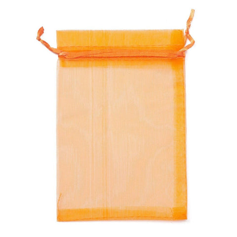 BeadsBalzar Beads & Crafts (OB8351-X) Organza Gift Bags with Drawstring, 10x15cm (10 PCS)