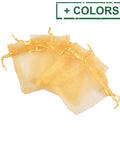 BeadsBalzar Beads & Crafts Organza Gift Bags with Drawstring for Weddings, Christenings, Parties, 8x10cm