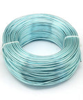 BeadsBalzar Beads & Crafts PALE TURQOUISE Aluminum Wire, Flexible Craft Wire, 1.5mm (15 Gauge); 100m/500g