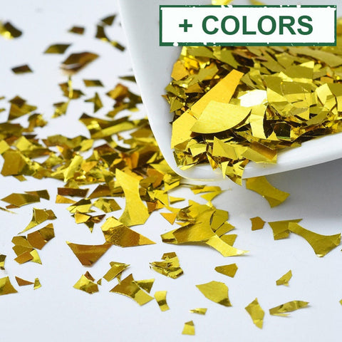 BeadsBalzar Beads & Crafts Plastic Candy Sequins/Paillette Chip, UV Resin Filler, for Epoxy Resin Jewelry Making