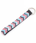 BeadsBalzar Beads & Crafts Printed Neoprene Wrist Keychain Lanyard, Keychain Holder, Wave Pattern,/ 160mm long