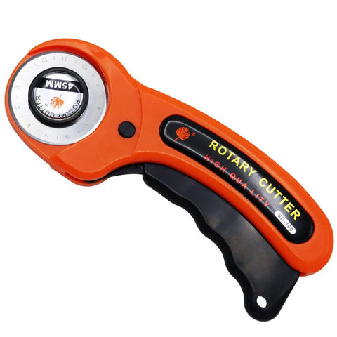 BeadsBalzar Beads & Crafts (RC9100)45mm Rotary Cutter with Handle Rolling Cutter and Safety Lock.. (1 PC)