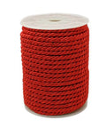 BeadsBalzar Beads & Crafts RED Twisted Nylon Thread, 5mm thick, about 16 meters