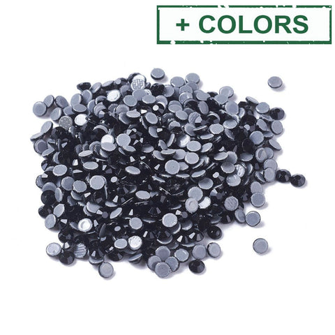 BeadsBalzar Beads & Crafts (RH9191-X) Glass Hotfix Rhinestone, Flat Back & Faceted, Half Round, 4.6-4.8mm (200 PCS)