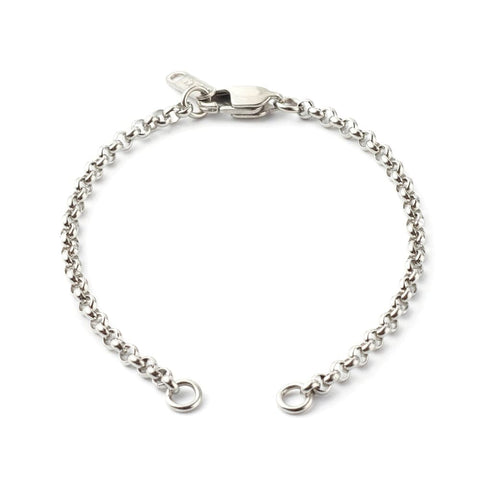 BeadsBalzar Beads & Crafts (SB8830-01) 304 Stainless Steel Rolo Chain Bracelet (1 PC)