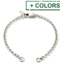 BeadsBalzar Beads & Crafts (SB8830-01) 304 Stainless Steel Rolo Chain Bracelet (1 PC)