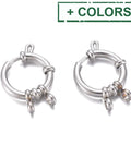 BeadsBalzar Beads & Crafts (SC8970-X) 304 Stainless Steel Spring Ring Clasps, Ring, 16mm (2 PCS)
