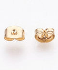 BeadsBalzar Beads & Crafts (SE5713-60PC) 304 Stainless Steel Ear Nuts, Golden 6mm wide (60 PCS)