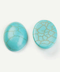 BeadsBalzar Beads & Crafts Semi=precious Gemstone Cabochons, Oval, Howlite