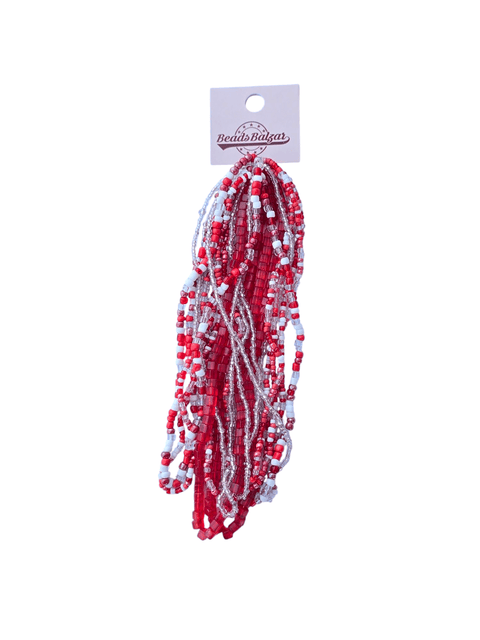 BeadsBalzar Beads & Crafts Set of Small Glass Beads & Seed Beads strands, Color themed
