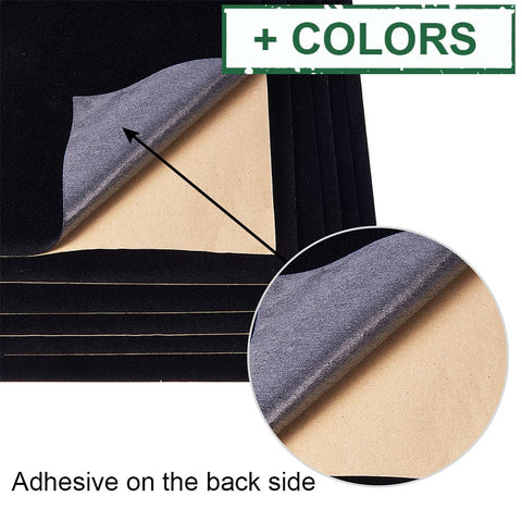 BeadsBalzar Beads & Crafts (SF9100-X) Velvet Fabric Sticky Back Adhesive Felt A4 sheet 21cmx30cm (4 PCS)