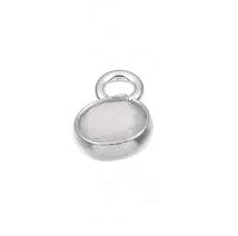 BeadsBalzar Beads & Crafts SILVER 925 (925-P121-S) (925-P121-X) SILVER 925 4MM SET PINK QUARTZ BRIOLETTES 1 RING (1 PC)