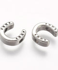 BeadsBalzar Beads & Crafts (SL9042A) 304 Stainless Steel Beads, Horseshoes, Antique Silver 10mm (2 PCS)