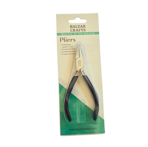 BeadsBalzar Beads & Crafts Smooth nose Chainnose Plier – 115mm with Spring for Precision Jewelry & Craft Work