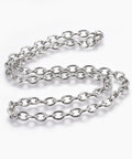 BeadsBalzar Beads & Crafts (SN9155-P) 304 Stainless Steel Cable Chains Necklaces, (50.2cm) (1 PC)