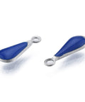 BeadsBalzar Beads & Crafts (SP8890-X) 304 Stainless Steel Enamel Charms, Teardrop, 12x4.5x2mm (10 PCS)