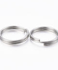 BeadsBalzar Beads & Crafts (SR8792-14) 304 Stainless Steel Split Rings, 14x2mm (+/- 50 PCS)