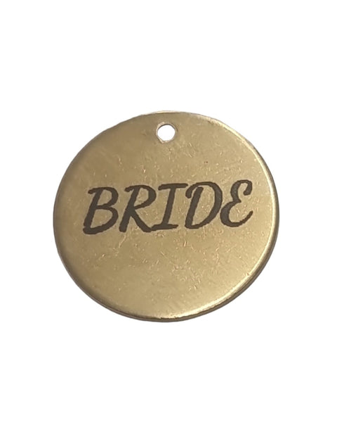 BeadsBalzar Beads & Crafts (ST8539-G-BRIDE) 304 Stainless Steel, ΄Νονα', 20mm (1 PC)