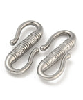 BeadsBalzar Beads & Crafts STAINLESS STEEL 304 Stainless Steel S-Hook Clasps, Double Snap Hook, 22.5mm