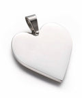BeadsBalzar Beads & Crafts (SH8895-G)  304 Stainless Steel, Ion Plating(IP), Heart, Golden, 25x23.5x1.4mm (1 PC)