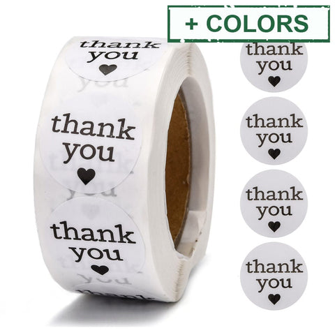 BeadsBalzar Beads & Crafts Thank You Stickers, 25mm