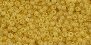 BeadsBalzar Beads & Crafts TOHO - Round 11/0 : HYBRID Sueded Gold Topaz (50g)
