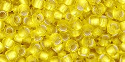 BeadsBalzar Beads & Crafts TOHO Round 8/0 Silver-Lined Frosted Lemon (Copy)