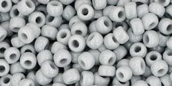 BeadsBalzar Beads & Crafts (TR-08-53-250G) TOHO - Round 8/0 : Opaque Gray (250 GMS)