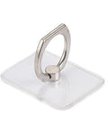 BeadsBalzar Beads & Crafts Transparent Plastic Cell Phone Ring Holder, 360 Degree Rotation, Alloy Finger Grip Stand Holder