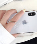 BeadsBalzar Beads & Crafts Transparent Plastic Cell Phone Ring Holder, 360 Degree Rotation, Alloy Finger Grip Stand Holder