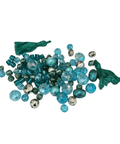 BeadsBalzar Beads & Crafts TURQUOISE Mixed pack of 2 Tassels and Glass & Acrylic beads