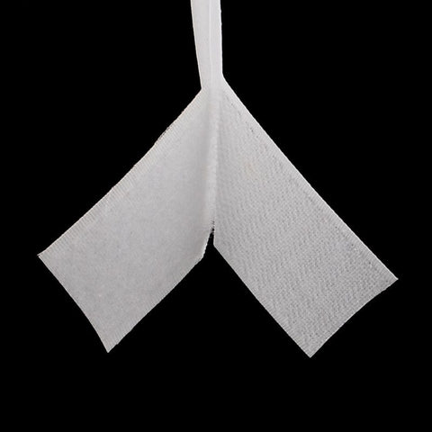 BeadsBalzar Beads & Crafts WHITE Velcro Adhesive Hook and Loop Tapes 20mm (50% Nylon, 50% Polyester)