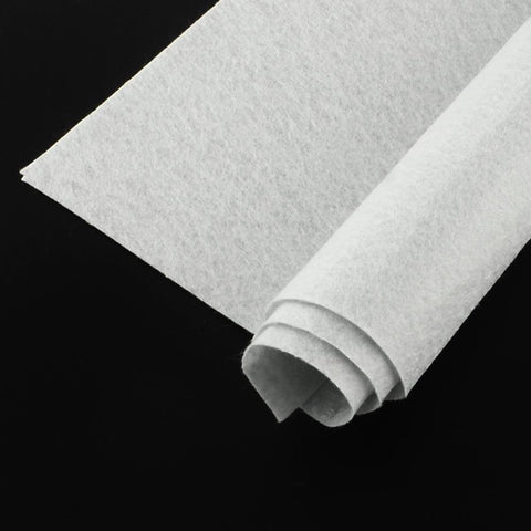 BeadsBalzar Beads & Crafts WHITESMOKE (FE9069-10) (FE9069-X) Non Woven Fabric Embroidery Needle Felt for DIY Crafts, Square, 298~300mm long, 298~300mm wide, 1mm thick, packing bag: 310x320x45mm (5 PCS)