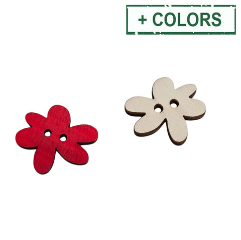 BeadsBalzar Beads & Crafts Wood slider Button Style Daisy for March & other Bracelets