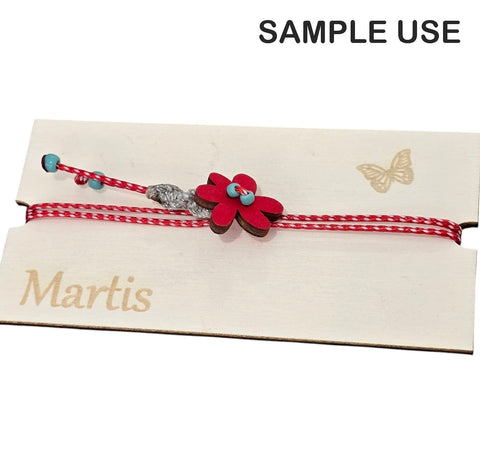 BeadsBalzar Beads & Crafts Wood slider Button Style Daisy for March & other Bracelets