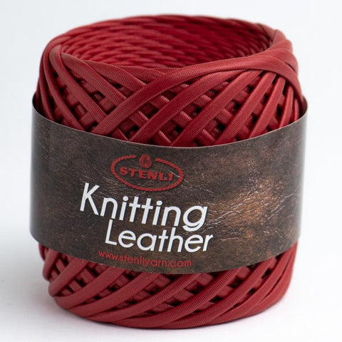 BeadsBalzar Craft Store 09 Stenli Knitting Leather Yarn – 100% Faux Leather Tape for Crochet & Knitting