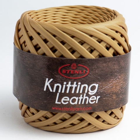 BeadsBalzar Craft Store 11 Stenli Knitting Leather Yarn – 100% Faux Leather Tape for Crochet & Knitting