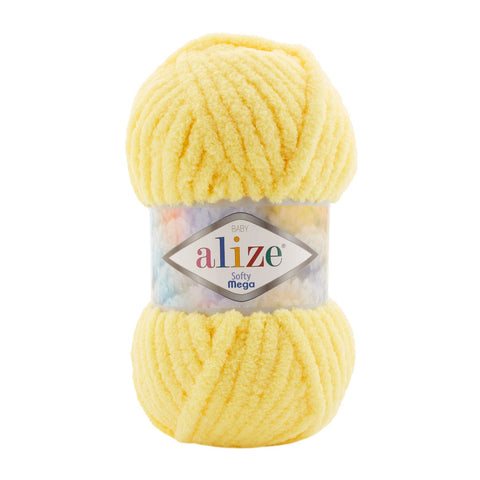 BeadsBalzar Craft Store 187 Alize Softy Mega Yarn – Ultra-Soft Super Bulky Chenille for Cozy Creations