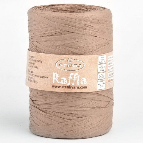 BeadsBalzar Craft Store 19 Stenli Raffia Yarn – Natural Plant Fiber Yarn for Crochet, Knitting & DIY Crafts
