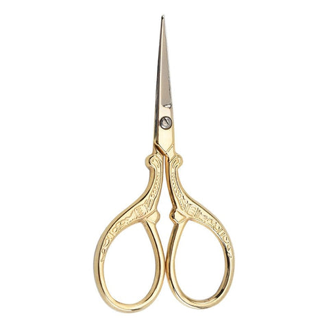 BeadsBalzar Craft Store 201 Stainless Steel Scissors, Craft Scissor, for Needlework, Golden