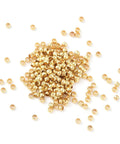 BeadsBalzar Craft Store 2x2x1mm Hole 1.2mm Brass Crimp Beads, Rondelle, Real 18K Gold Plated – Jewelry Making Findings
