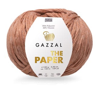 BeadsBalzar Craft Store 3962 Gazzal The Paper Yarn – Eco-Friendly Raffia-Style Yarn for Bags, Hats & Decor