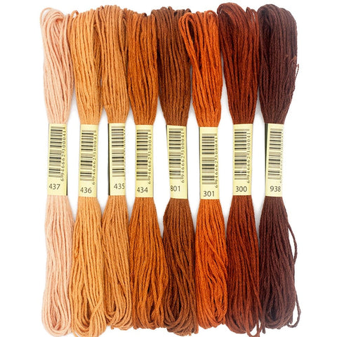 BeadsBalzar Craft Store 6-Ply Polyester Embroidery Floss, Cross Stitch Threads