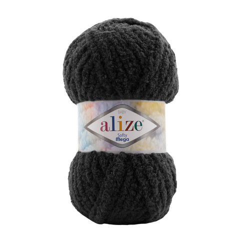 BeadsBalzar Craft Store 60 Alize Softy Mega Yarn – Ultra-Soft Super Bulky Chenille for Cozy Creations