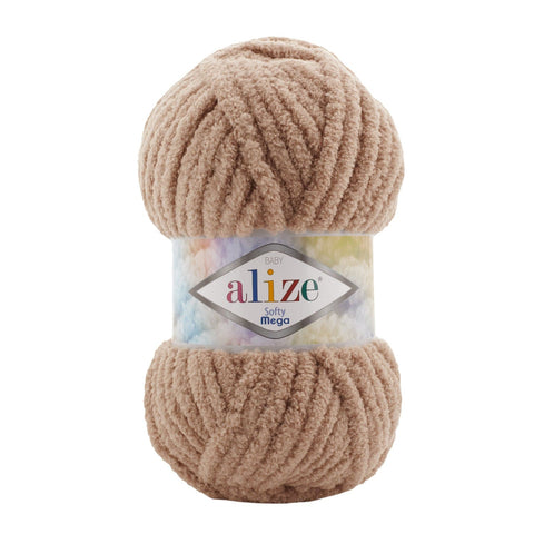 BeadsBalzar Craft Store 617 Alize Softy Mega Yarn – Ultra-Soft Super Bulky Chenille for Cozy Creations