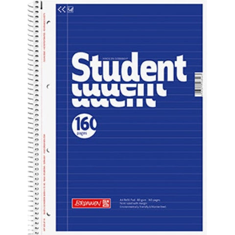 BeadsBalzar Craft Store A4 Wirebound Refill Pad – 80 Sheets, Ruled – Ideal for School, Office & Home