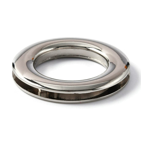 BeadsBalzar Craft Store Alloy Eyelet Grommets for Bag, Screw-in Style, Round Ring, Bag Loop Handle Connector Rings, Purse Accessories, Platinum