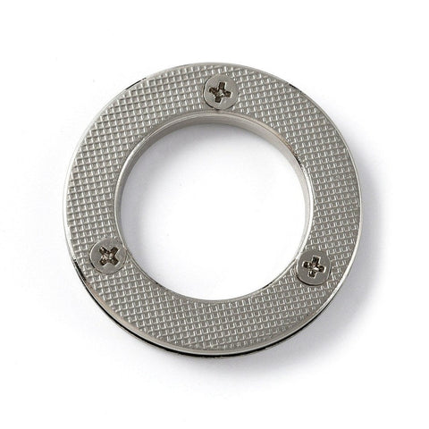 BeadsBalzar Craft Store Alloy Eyelet Grommets for Bag, Screw-in Style, Round Ring, Bag Loop Handle Connector Rings, Purse Accessories, Platinum