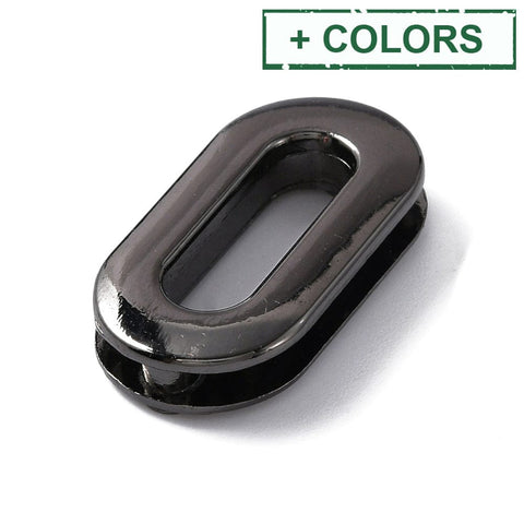 BeadsBalzar Craft Store Alloy Eyelet Grommets for Bags – Screw-in Oval Handle Connector Rings, Purse Accessories, 29x15.5x5mm