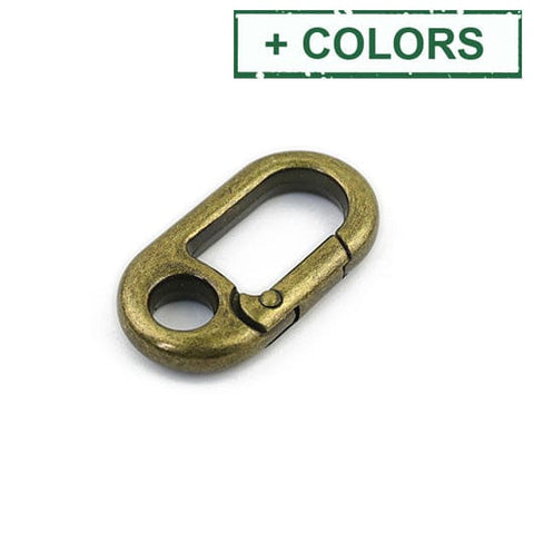 BeadsBalzar Craft Store Alloy Spring Gate Rings – Oval Shape